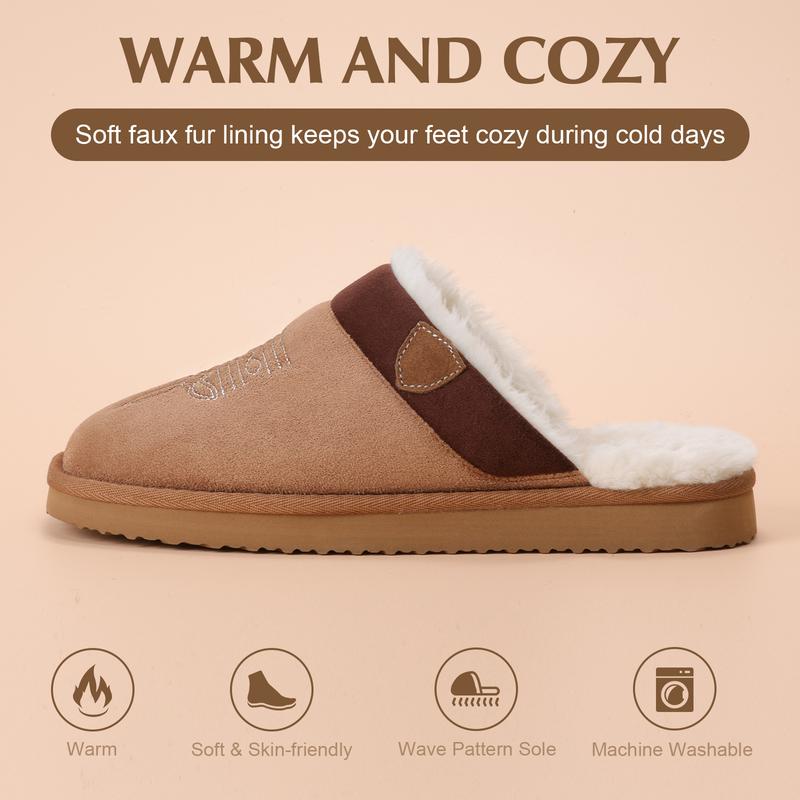 Cowboy Boot Slippers for Mens, Western House Slippers Indoor and Outdoor Square Toe