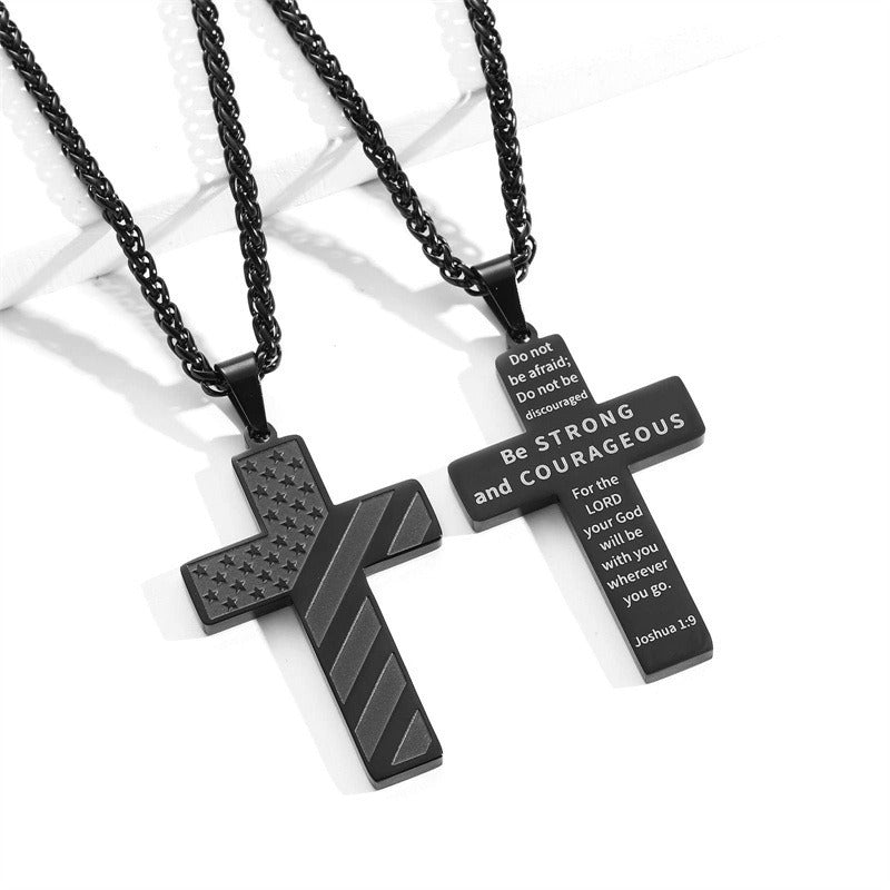 Flag Cross Necklace,Best Gifts