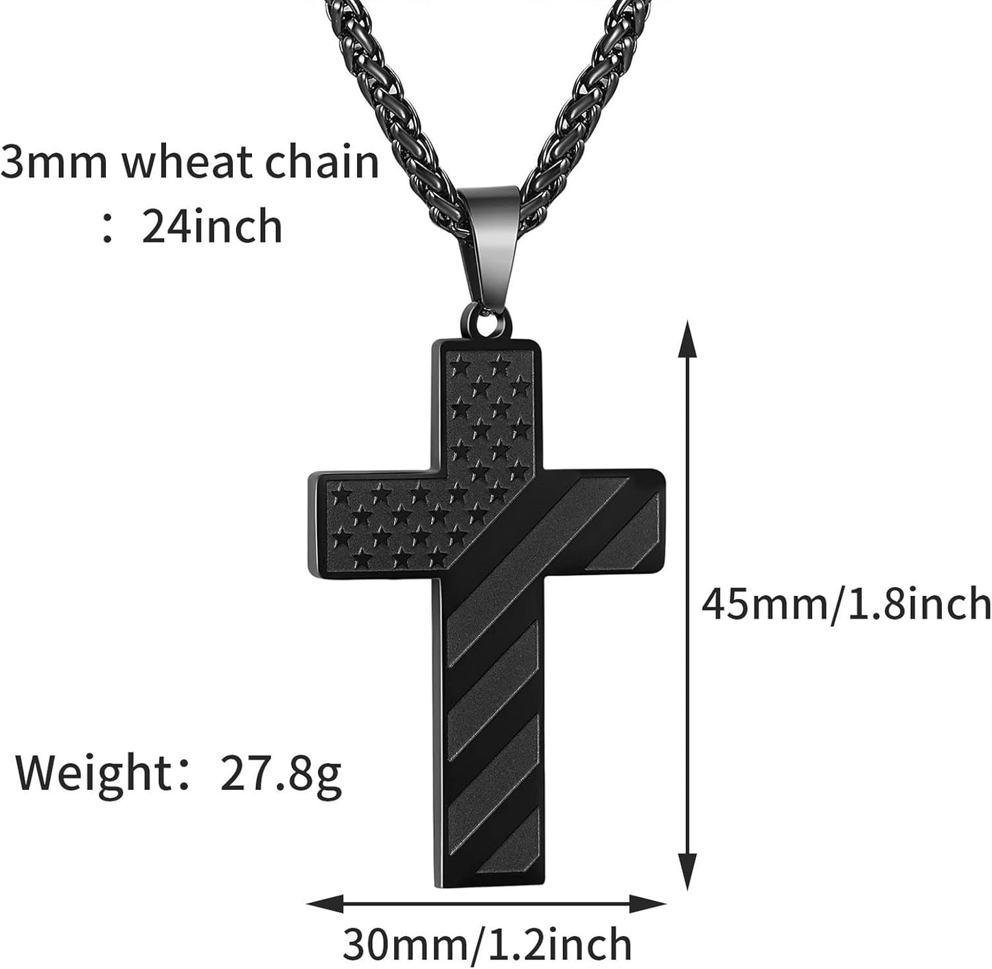 Flag Cross Necklace,Best Gifts
