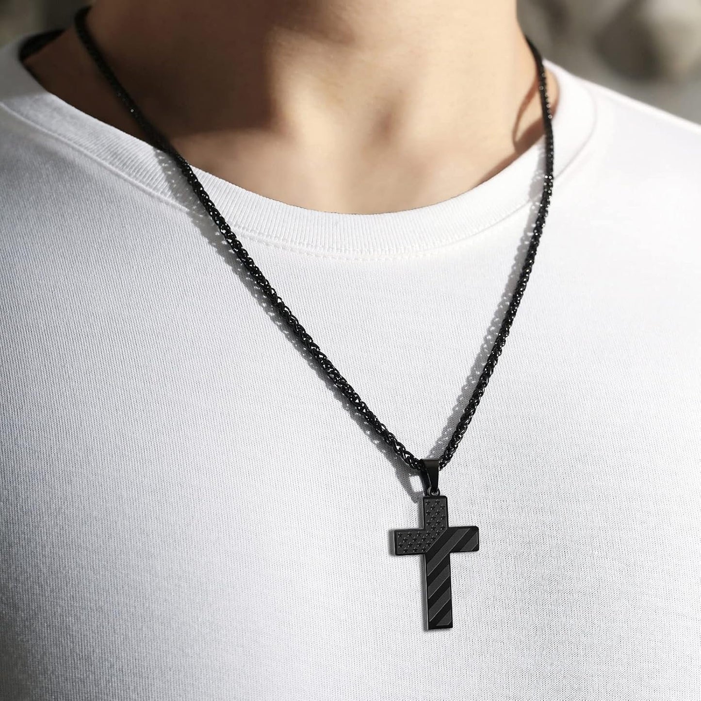 Flag Cross Necklace,Best Gifts