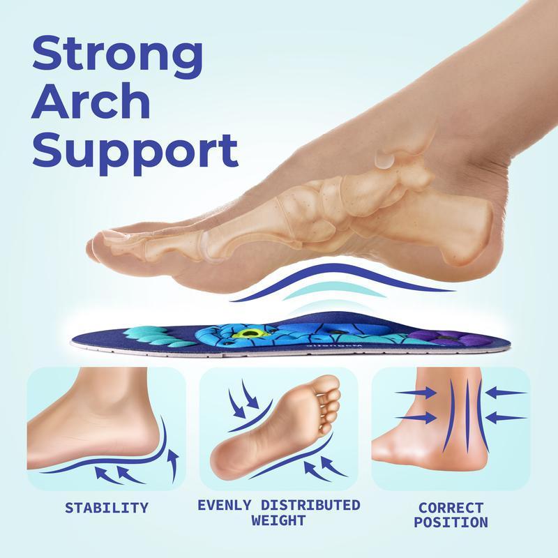 Neuropathy Insoles-All-Day Shock-Absorbing Insoles - High Arch Support