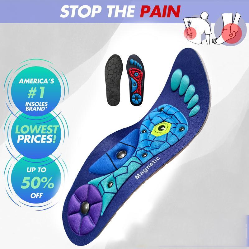 Neuropathy Insoles-All-Day Shock-Absorbing Insoles - High Arch Support