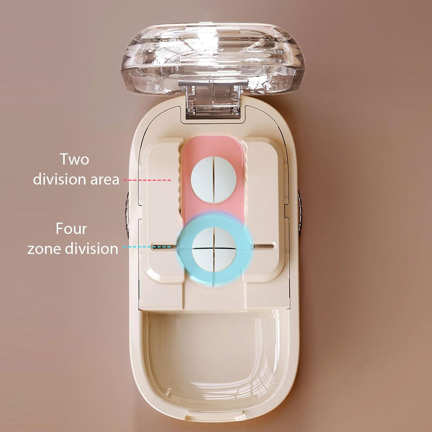 Japanese-Designed Adjustable Pill Splitter Box - Medicine Cutter for 1/4, 1/2 Doses | Portable Tablet Organizer(Fits Multiple Pill Sizes)