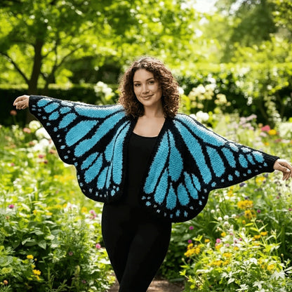 🔥LAST DAY 50% OFF - 🌟🦋 Monarch Butterfly Cardigan – Handcrafted Statement Piece