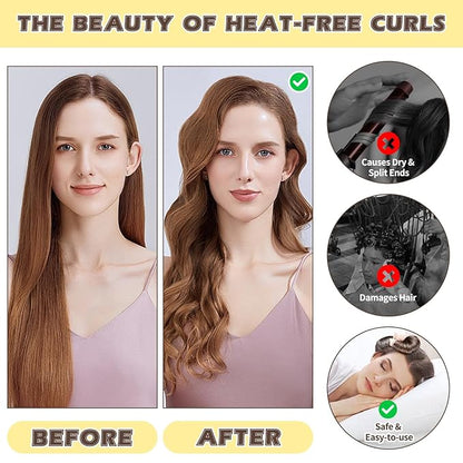 🏆 50K+ SOLD! 💥🔥Satin Heatless Curling Set,Best Gifts