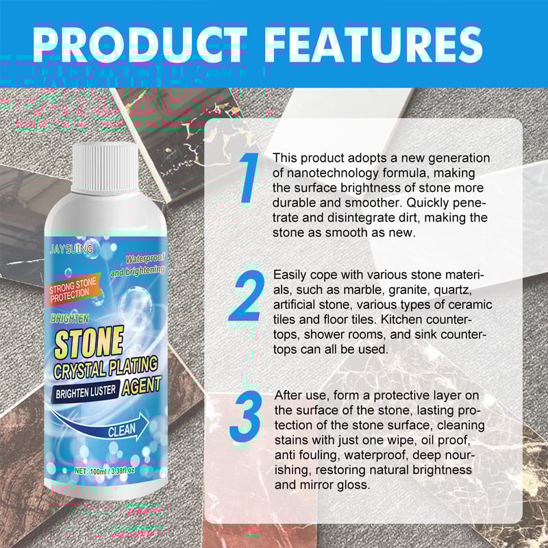 Stone Stain Remover Cleaner - Effective Removal of Oxidation, Rust, Stains