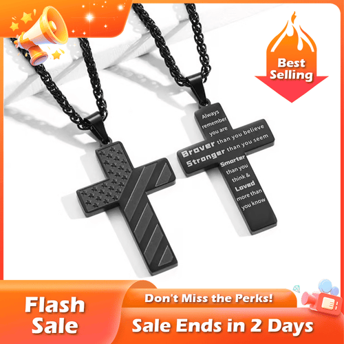 Flag Cross Necklace,Best Gifts