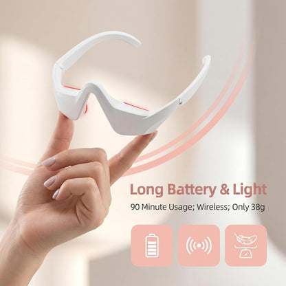👁️Red EMS Eye Massager ET110N – Red Light Therapy Device for Dark Circles, Puffiness & Wrinkles