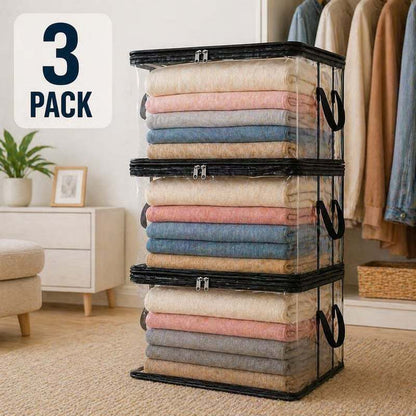 🎁 Mother's Day Sale 49% OFF📦Large Heavy-Duty Thick Clear Storage Bag for Clothes, Moving & Storage