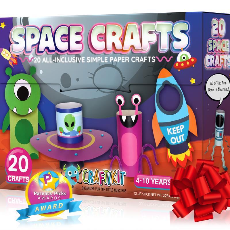 🎁Children's Day Gifts📚Craftikit 20 Space Arts & Crafts for Kids