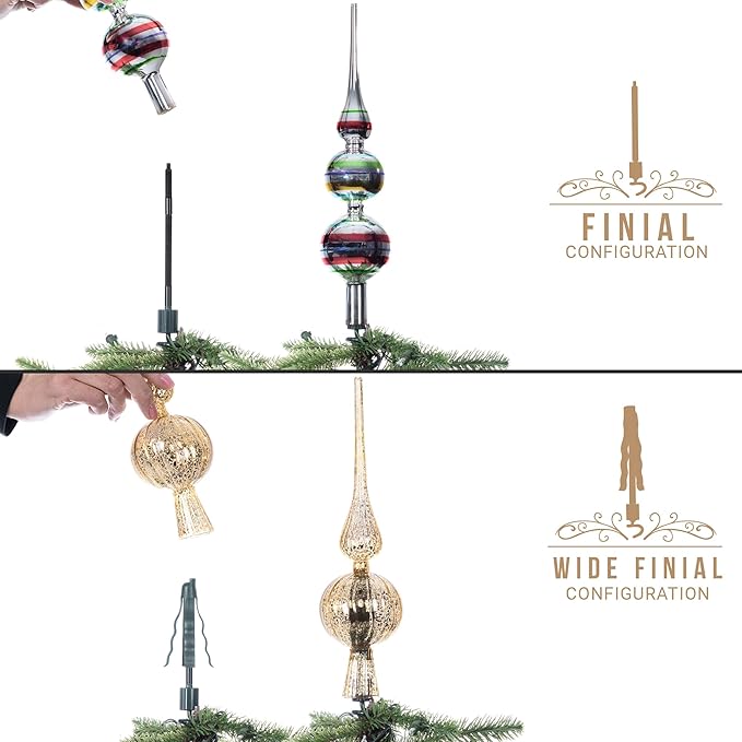 Christmas Tree Topper Holder - Twist-On Stabilizer🎄