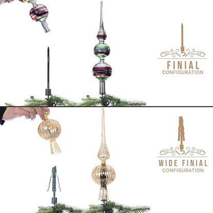 Christmas Tree Topper Holder - Twist-On Stabilizer🎄
