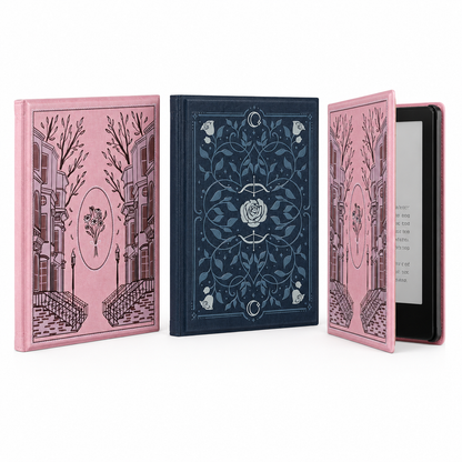 Classic Hardcover Aesthetics Kindle Case  📚 Durable Library-Style Sleeve for a Real Book Feel ✨