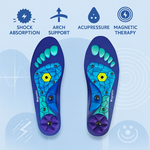 Neuropathy Insoles-All-Day Shock-Absorbing Insoles - High Arch Support
