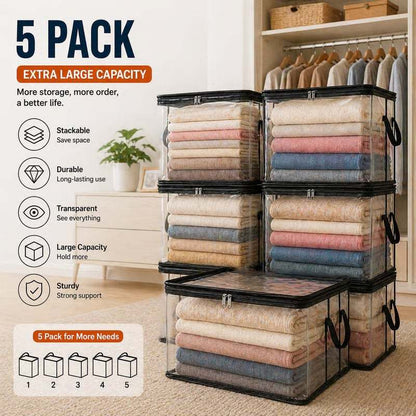 🎁 Mother's Day Sale 49% OFF📦Large Heavy-Duty Thick Clear Storage Bag for Clothes, Moving & Storage