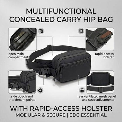 🔥Last Day 49% OFF- 🏆Concealed Carry Fanny Pack — Quick-Access Holster + Secure Everyday EDC