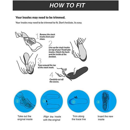 Neuropathy Insoles-All-Day Shock-Absorbing Insoles - High Arch Support