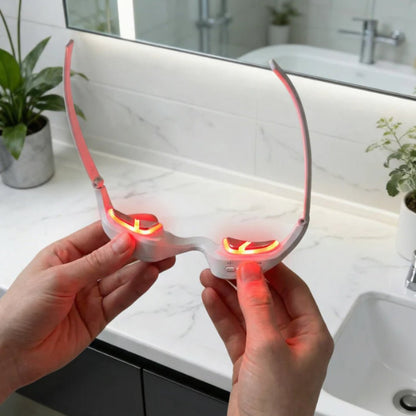 👁️Red EMS Eye Massager ET110N – Red Light Therapy Device for Dark Circles, Puffiness & Wrinkles