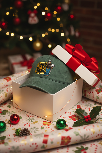 Retro Save The Forest Service Print Baseball Cap
