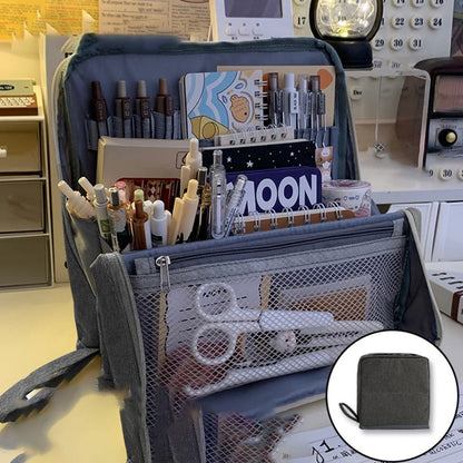 Multi-Purpose Large Capacity Oxford Cloth Standing Makeup Bag